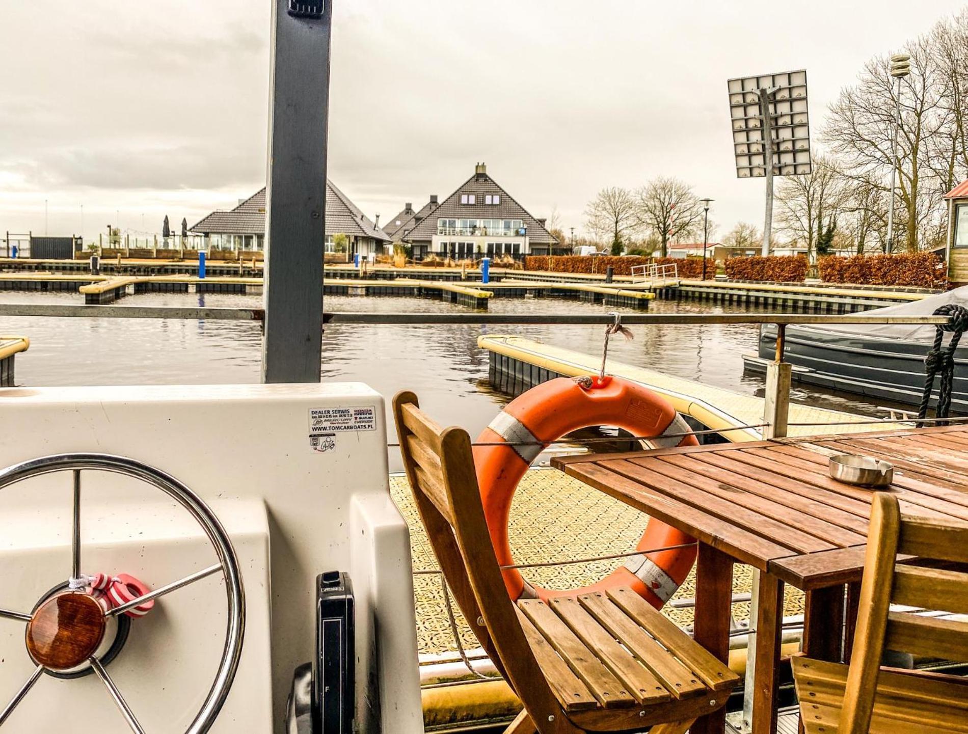 Houseboat Blue Sneekermeer Offingawier Extérieur photo